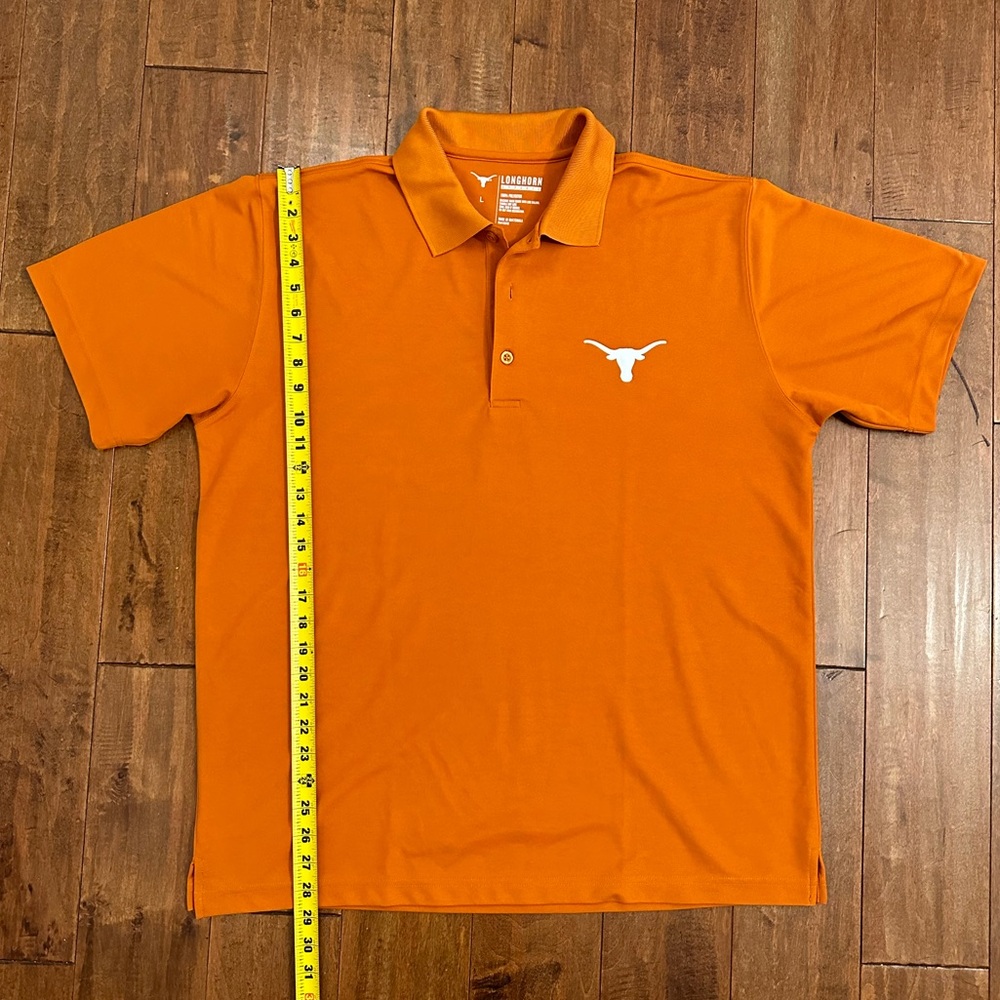 Longhorn Apparel UT University of Texas Burnt Orange Longhorn Polo Sz Large - Picture 8 of 8